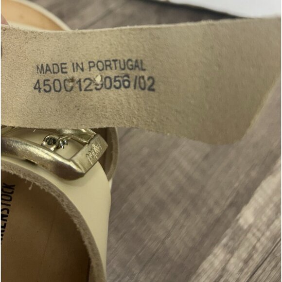 BIRKENSTOCK Almina Papillio Platform Sandals In Ecru Size 42 - Picture 11 of 12